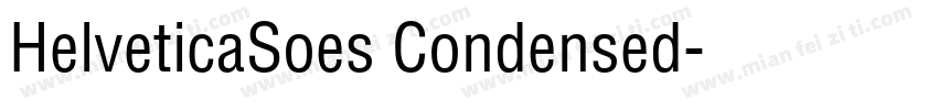 HelveticaSoes Condensed字体转换